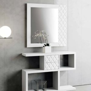 MUEBLE RECIBIDOR MADERA LACADO 110×27 D3020NORA